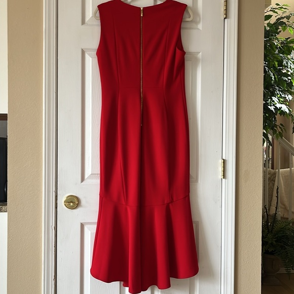 NWOT Calvin Klein red cocktail dress sz 10 - Picture 3 of 3